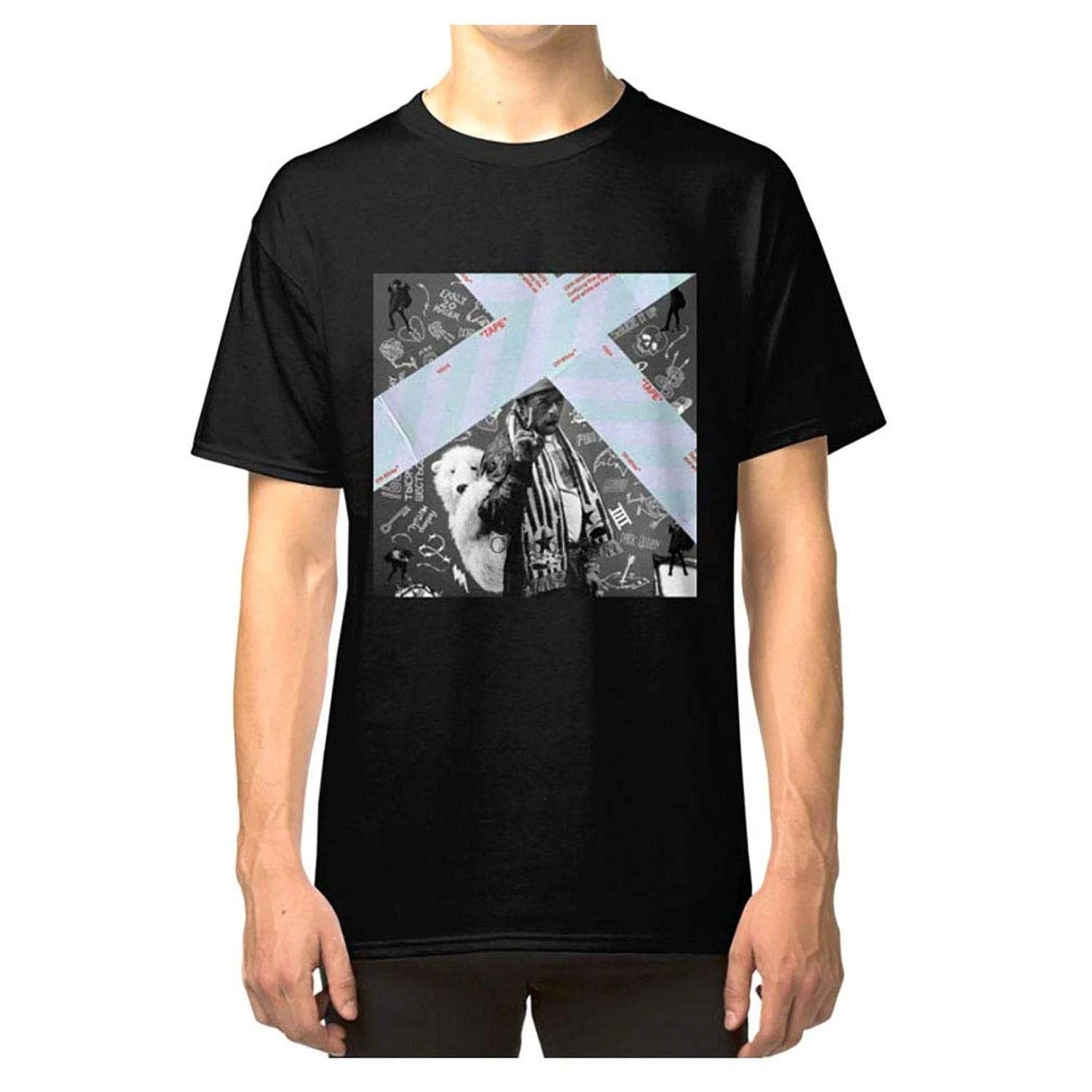 Классическая футболка Luv is Rage 2 винтажный черный подарок DMN |