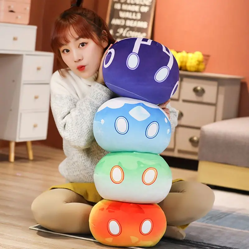 

Cartoon Game Genshin Impact Slime Plush Toy Anime Plushie Kawaii Keli Dango Throw Pillow Dolls Toys for Children Birthday Gifts