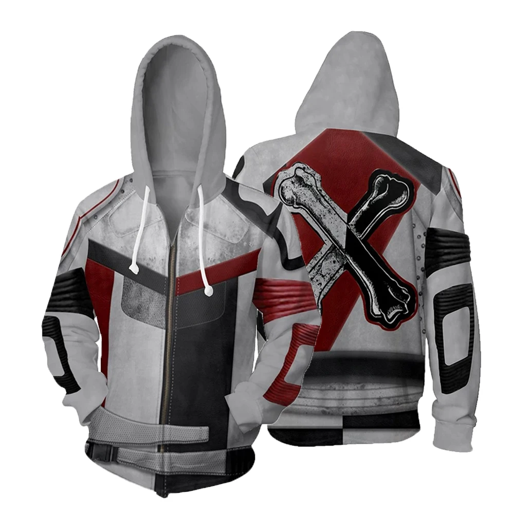 2019 мужские толстовки потомки 3 костюм осеннее повседневное пальто капюшон для