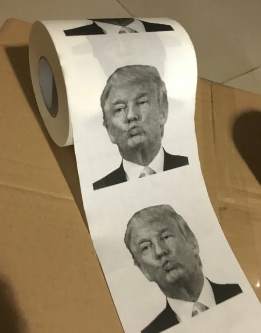 Дональд Трамп набор туалетных принадлежностей держатели для туалетной щетки с Трамп бумага подарок шалость шутка ванная комната чистящие аксессуары пластик