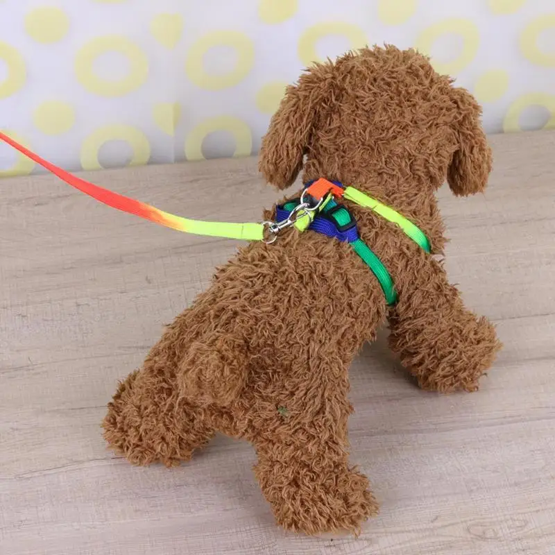 Красочный регулируемый нейлоновый ошейник для собак поводок домашних животных