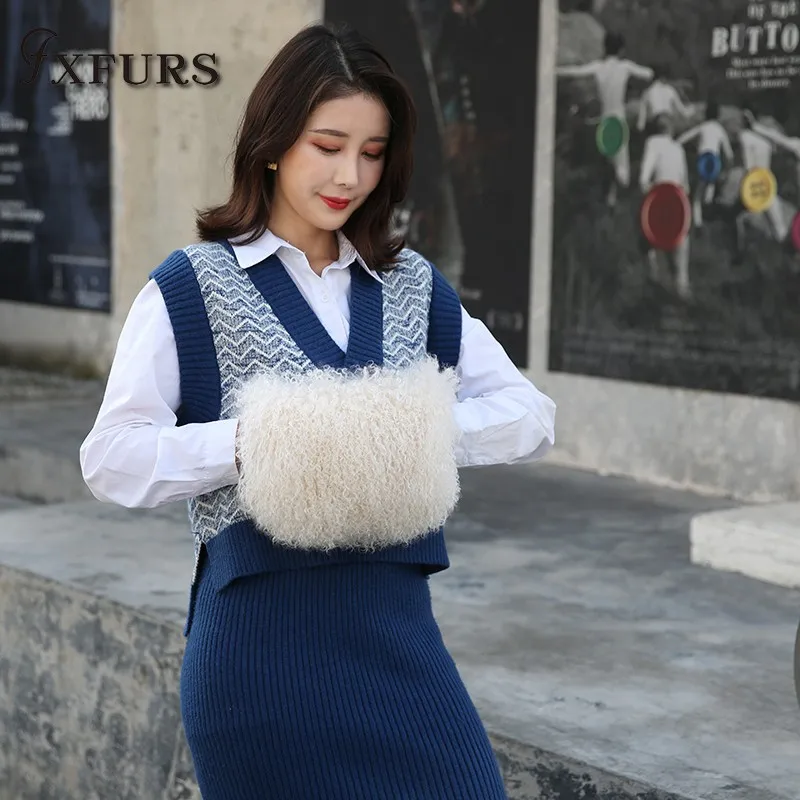 Новинка 2020 тибетская сумка из меха ягненка сумки через плечо зимние женские на