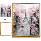 Алмазная живопись с рамкой, полностью круглая картина, цветок, украшение стразы, вышивка, мозаика, бабочка 5D ручной работы