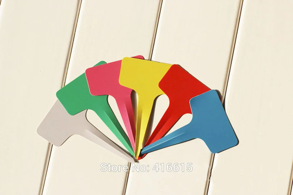 50 шт. 10*6 см Т-образные Пластиковые цветы для сада | Дом и сад