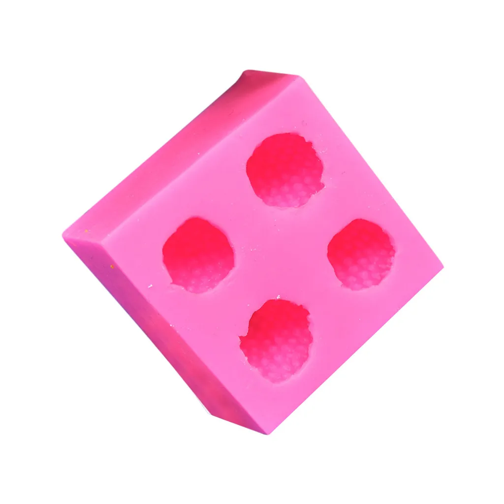 2020 3D Розовая пищевая большая клубника силиконовая форма для льда Свадебная торта