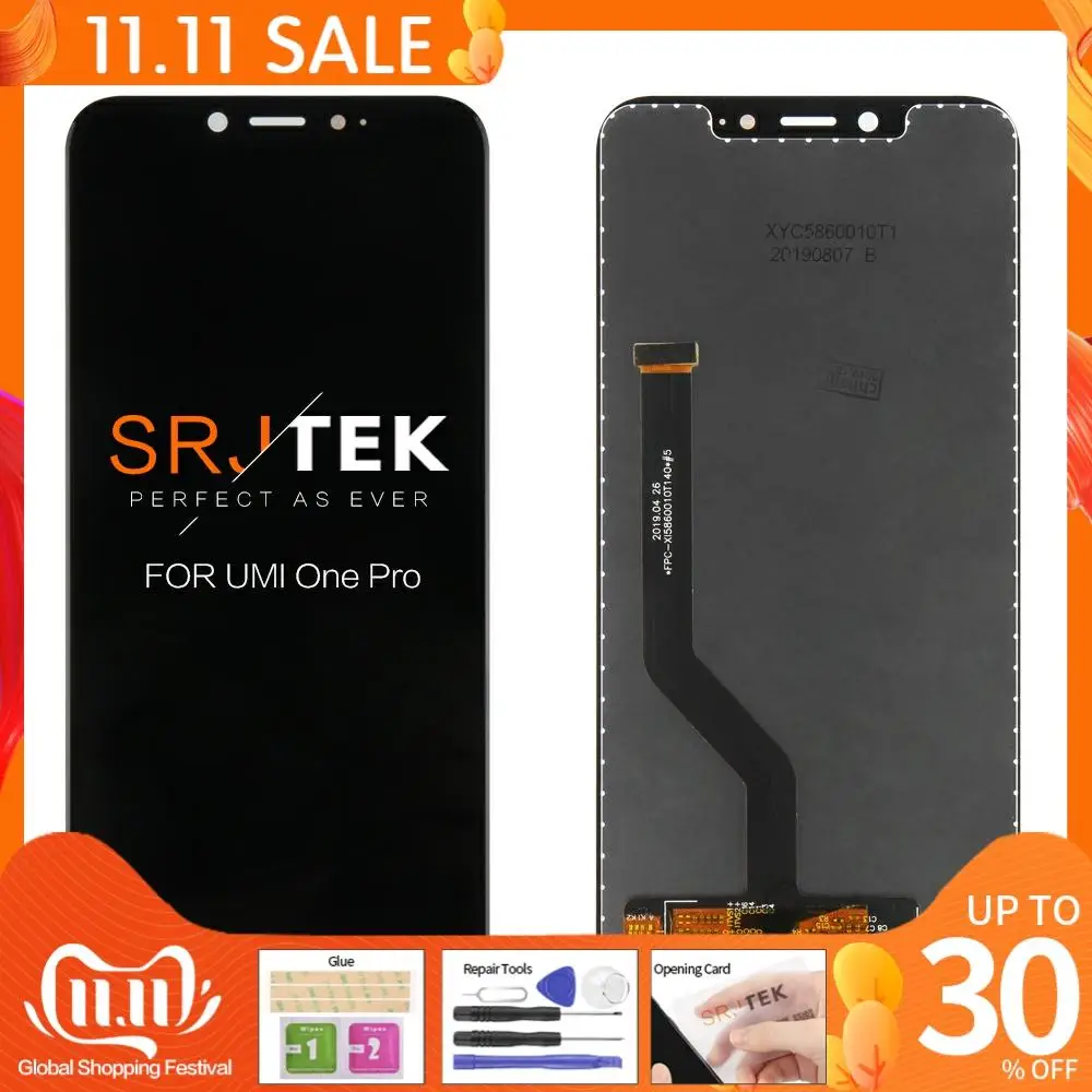 

LCD 5.9'' For UMI UMIDIGI One Pro LCD Display Touch Screen Digitizer Assembly 100% TESTED For UMI One Pro LCD Replacement Parts