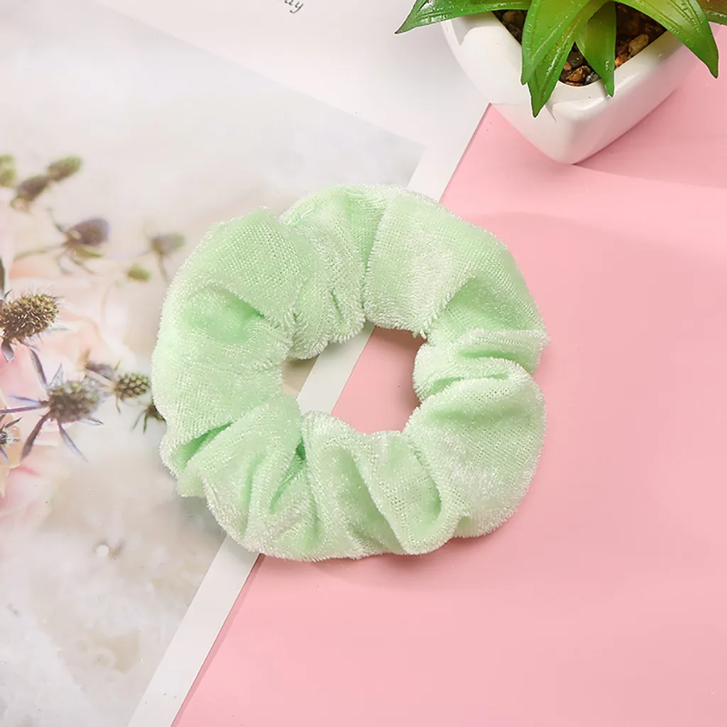 1 шт. Velluto Scrunchies Fasce Accessori Per Capelli Donne Ragazze Capelli Elastici Cravatta In Gomma anello corda per cape