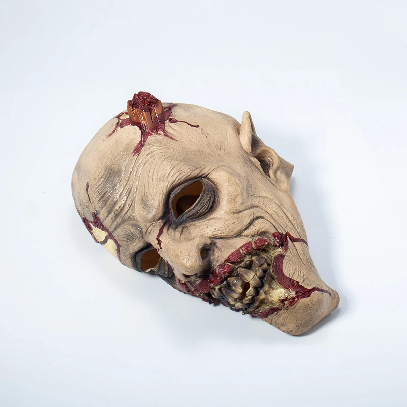 

1PC Face Latex Mask Headdress Horror Scarss Halloween Atmosphere Masquerade Mask Party Dress-up April Fool's Day Headgear