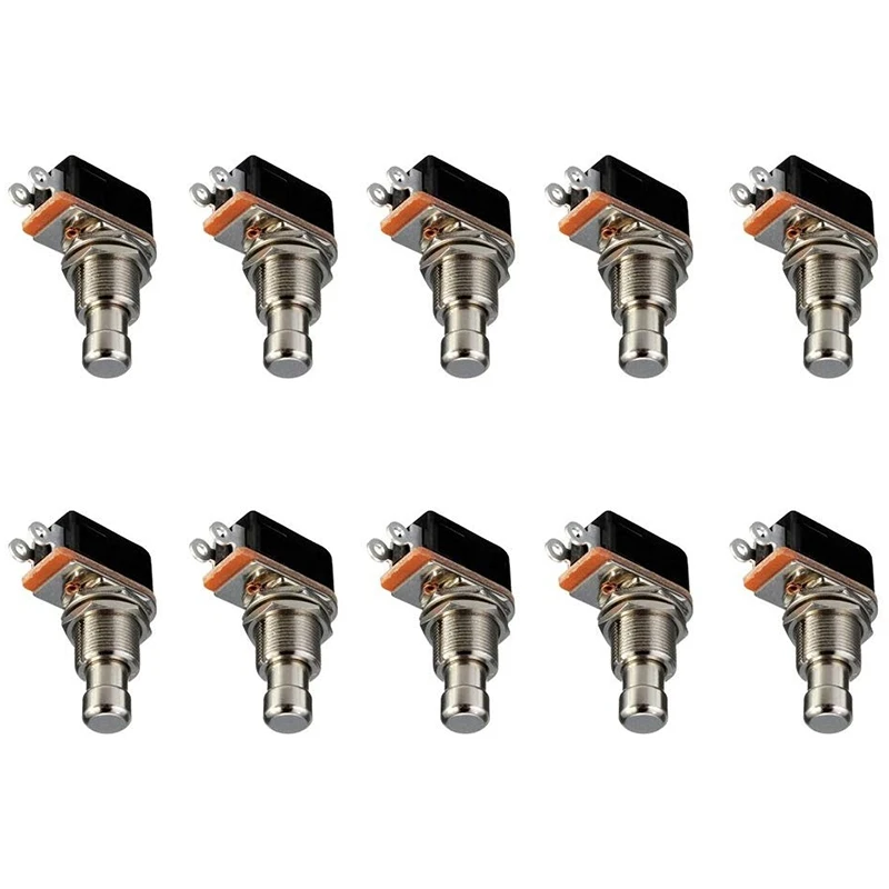 

Guitar Effects Pedal Box Momentary SPST Button Stomp Foot Switch Push Button Pack of 10