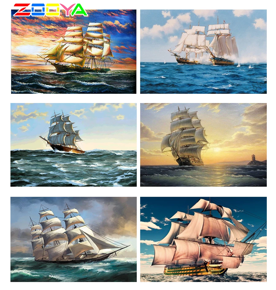 Новый 3D DIY Алмазная картина Фотофон с изображением Морского Пейзажа Стразы Смола