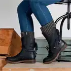 Женские кроссовки на каблуке, бежевые Сапоги выше колена, 2021 г