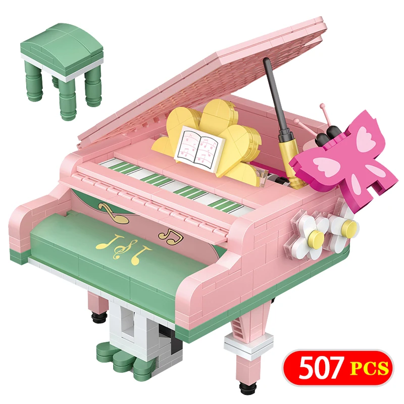 

505 шт., Детский конструктор «музыкальный инструмент»