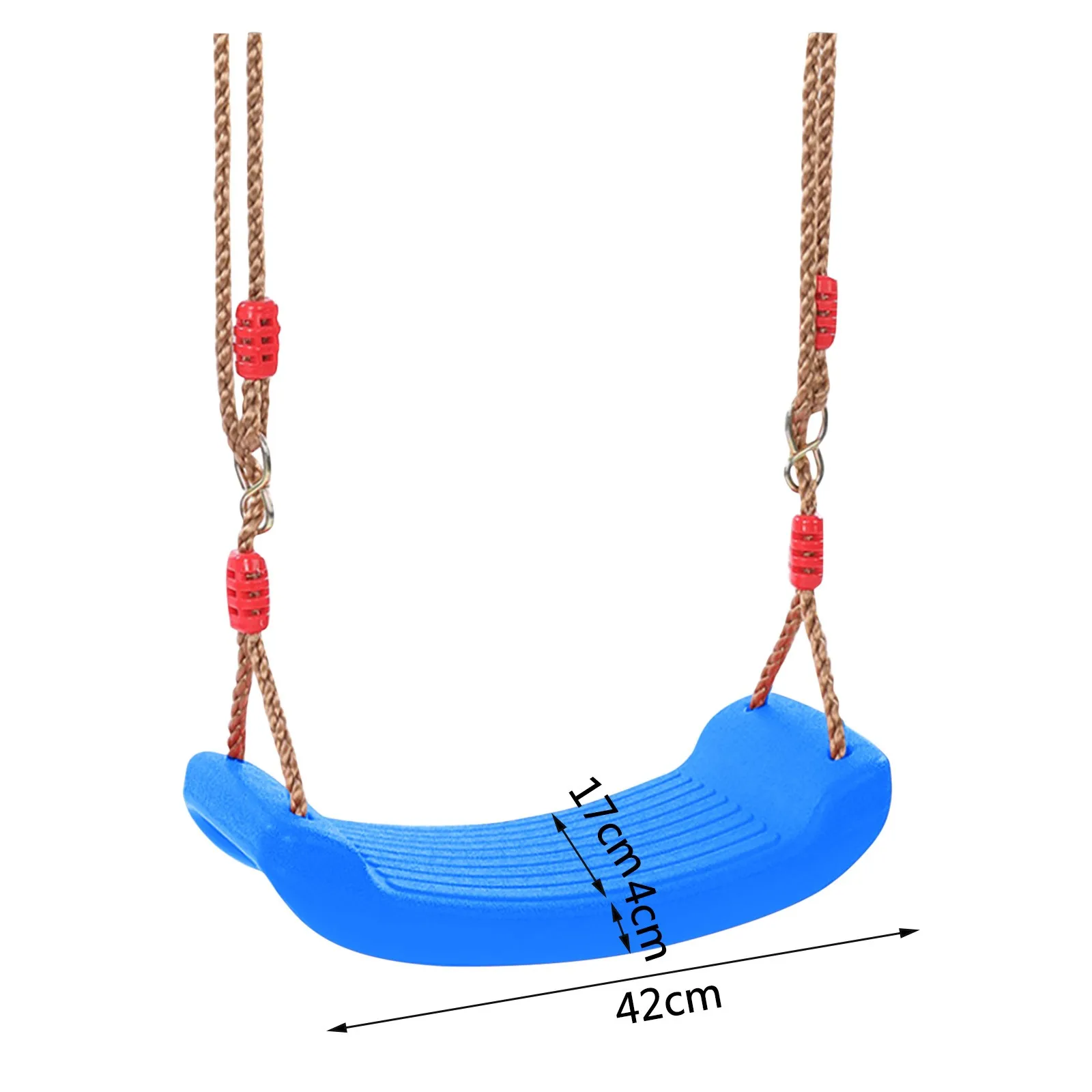 

Children Fun Swing Outdoor Sport Toy Swings Plastic Garden Kids Hanging Seat Toys with Height Adjustable Ropes pour enfants