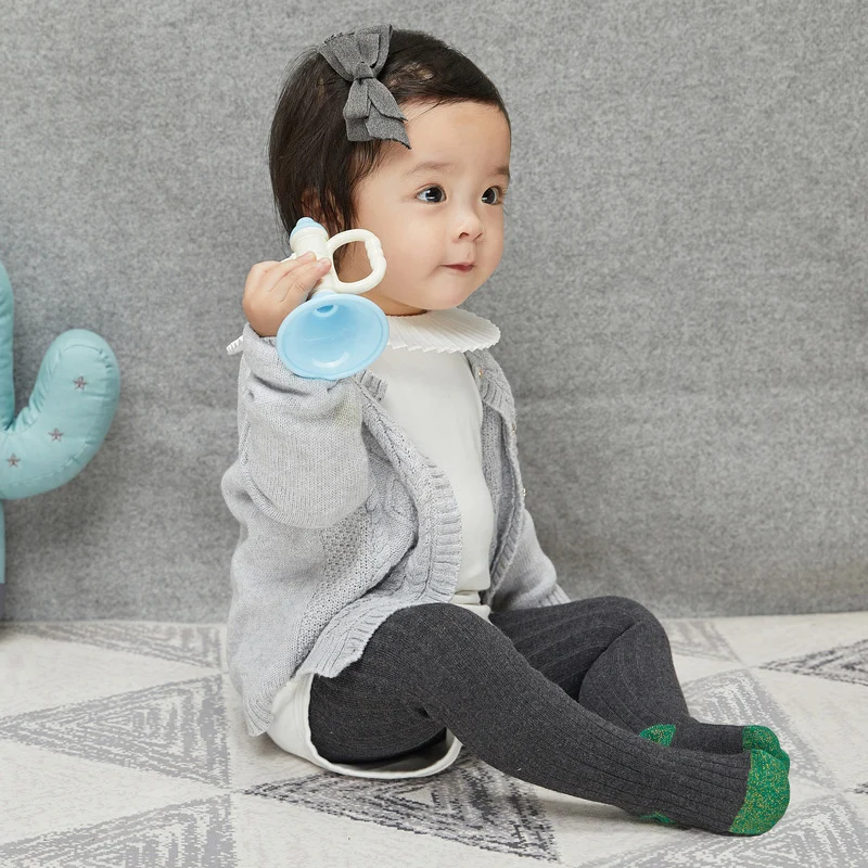 Новорожденный ребенок Гольфы для девочек Хлопковые детские колготки чулки яркие