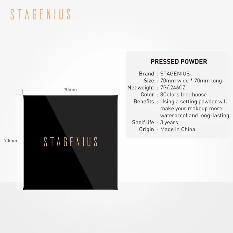 Новинка 2019 8 цветов стойкая водостойкая пудра для макияжа с контролем жирности