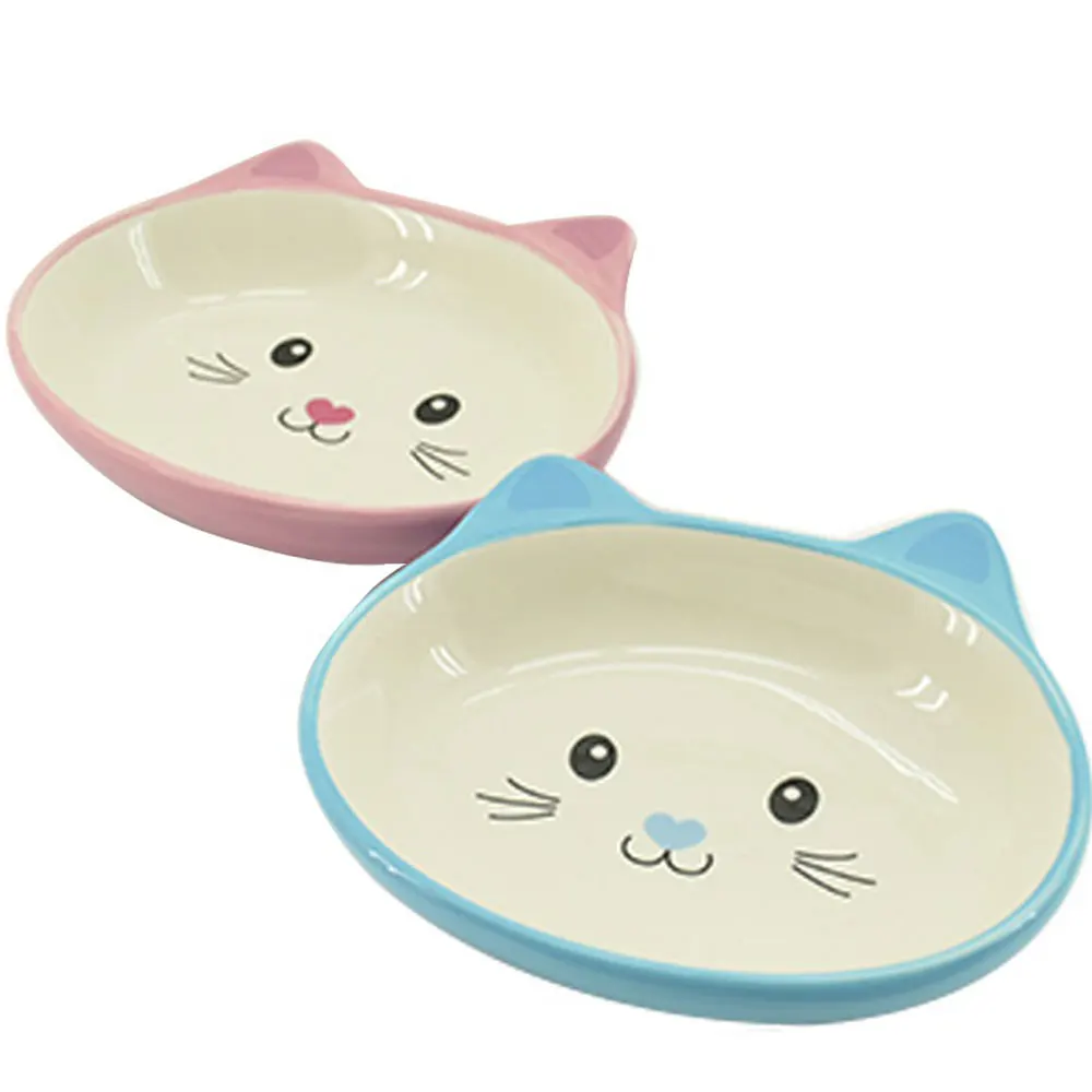 1 Pcs Cat Food Bowl Oblique Mouth Single Drinking Ceramic Pet Dog Cute Ears Supplies Small Dogs | Дом и сад