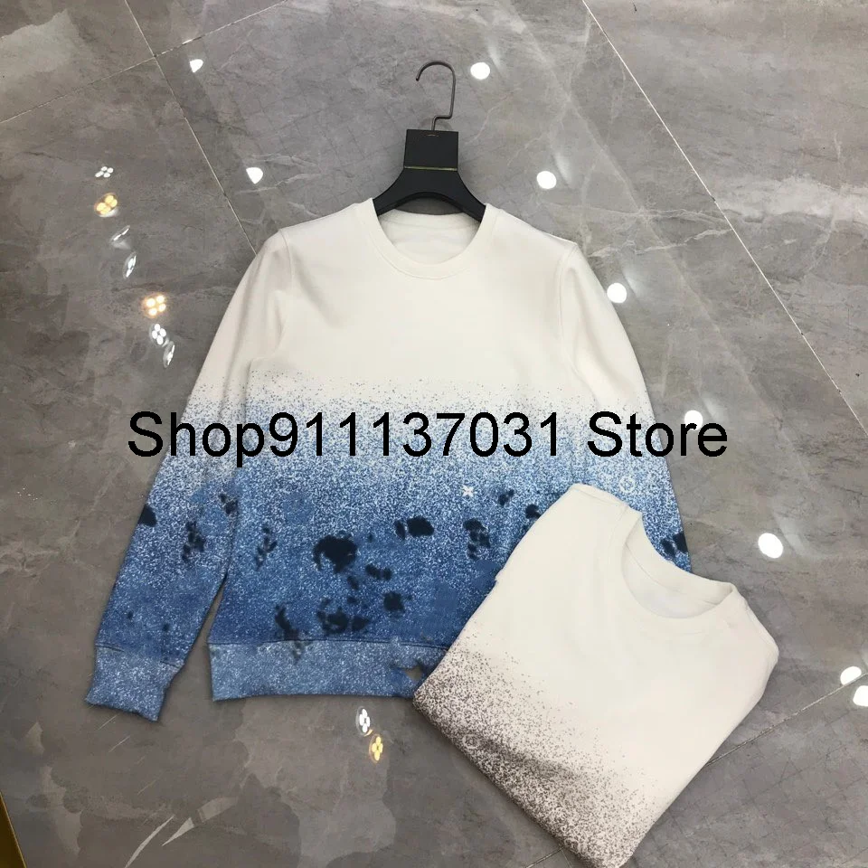 

2021 early autumn new men's and women's round neck sweater full of fashion and pure cotton material