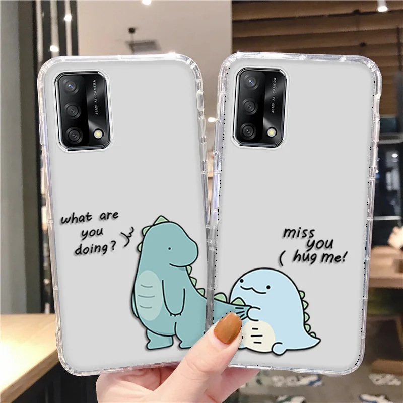 

Animal Dinosaur Phone Case For OPPO A74 Case OPPO A54 A94 A93 A52 A72 A32 A8 A15 A53 A37 A5 A7 A11 F11 Pro F5 Soft Silicone Case