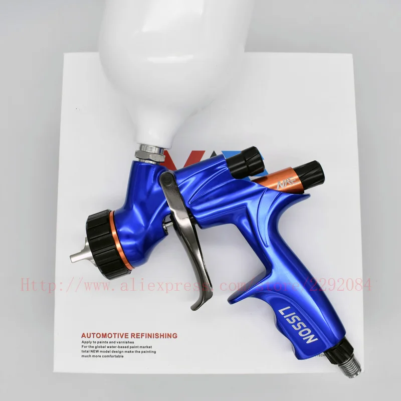 

HVLP Spray Gun 1.3mm Stainless steel nozzle 600cc tank - Auto Basecoats, Clearcoats, Primers air painting tool paint gun