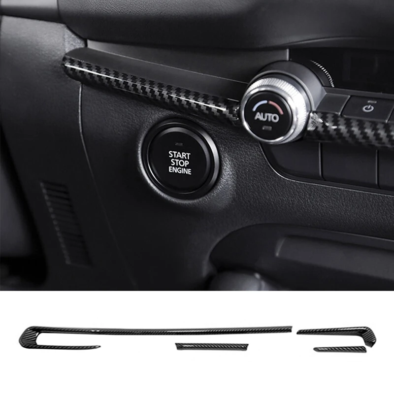 

4PCS Car Air Conditioner Outlet Console Dashboard AC Vent Trim for Mazda 3 Axela 2019-2020