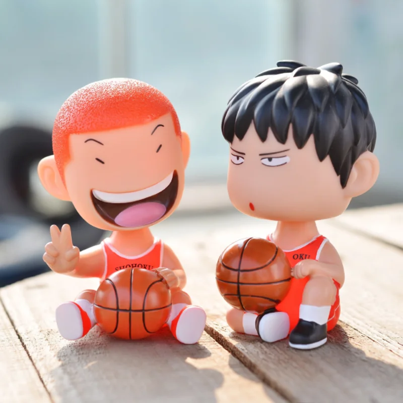 master dunk cherry flower road flow chuan maple shake head doll car decoration ornaments cute car accessories mobile phone stand free global shipping