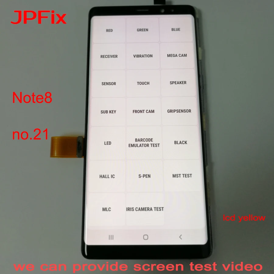 ЖК экран JPFix в сборе для Samsung Note8 N950 стеклянный дигитайзер с маленькой точкой