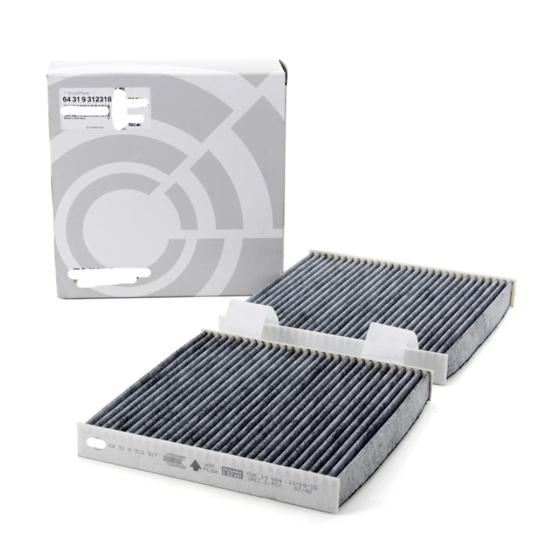 

64319312318 64319237157 Carbon Cabin Air Filter 1 Pair for BMW X3 X4 ALPINA XD3 F25 2.0L 3.0L (2010-) CUK19004 LAK630S
