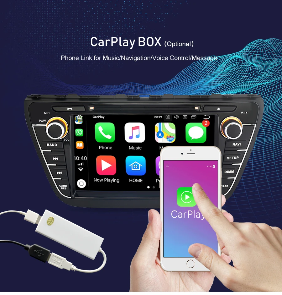 Ips экран Android 9,0 автомобильный Радио навигатор для Suzuki SX4 S-Cross dvd-плеер gps Мультимедиа wifi стерео головное устройство