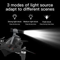 drone night flight led light for dji fpv combo fill light lamp 3d printed flashlight bracket for dji fpv drone accessories