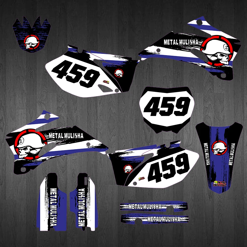 Бесплатные пользовательские наклейки 3M графические наборы для YAMAHA WRF250 WR250F 2007 2008