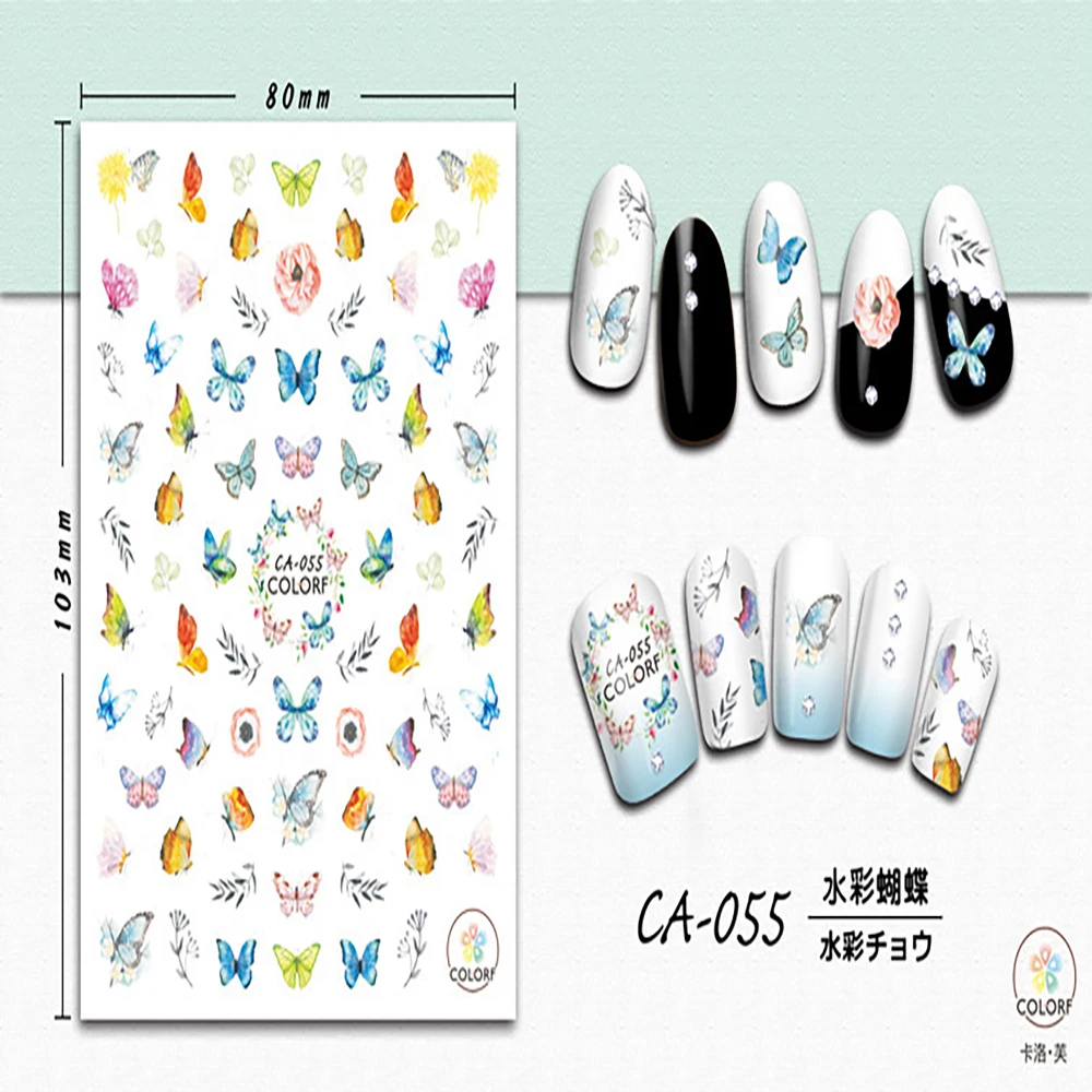 

10 шт., 3D-наклейки для ногтей