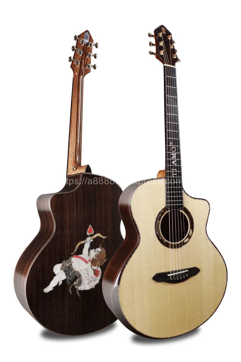 Профессиональная Гитара 41 &quotCutaway Джамбо гитара с твердой еловой