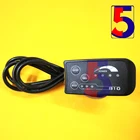 Детали для электровелосипеда, фара для электровелосипеда в Дисплей 24V  36V  48V LED810 Дисплей измеритель уровня Панель 4 провода6 проводов для мотоцикла или электровелосипеда е-скутер способный преодолевать Броды