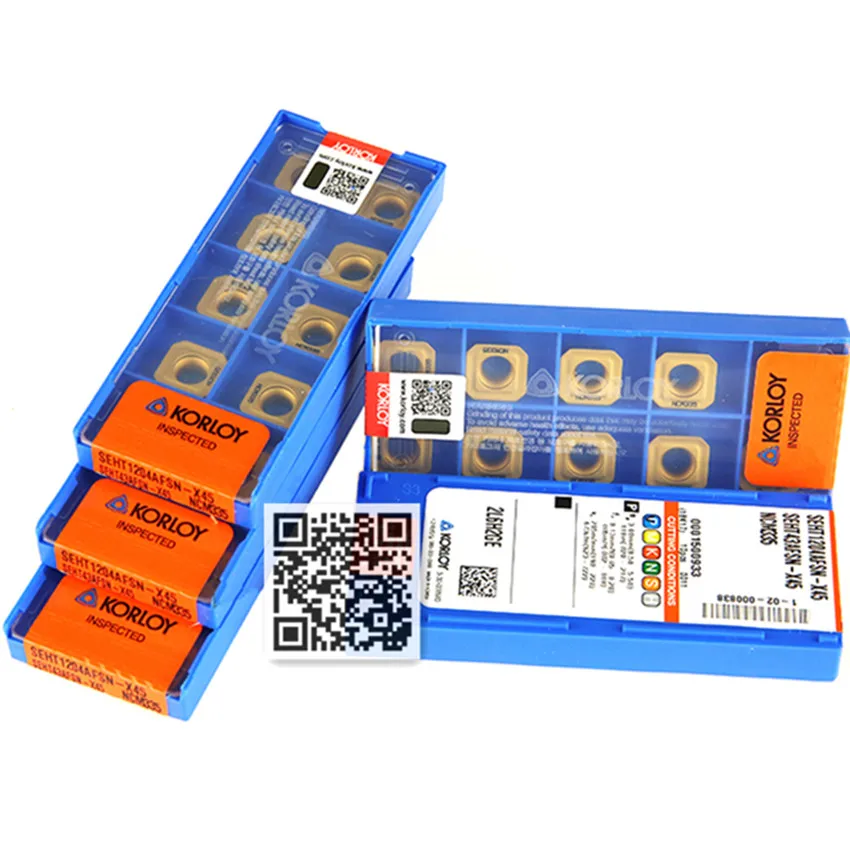 

SEHT1204 SEHT1204AFSN-X45 NCM335 / SEHT1204AFSN-X45 PC230 KORLOY Original carbide inserts 10PCS/BOX