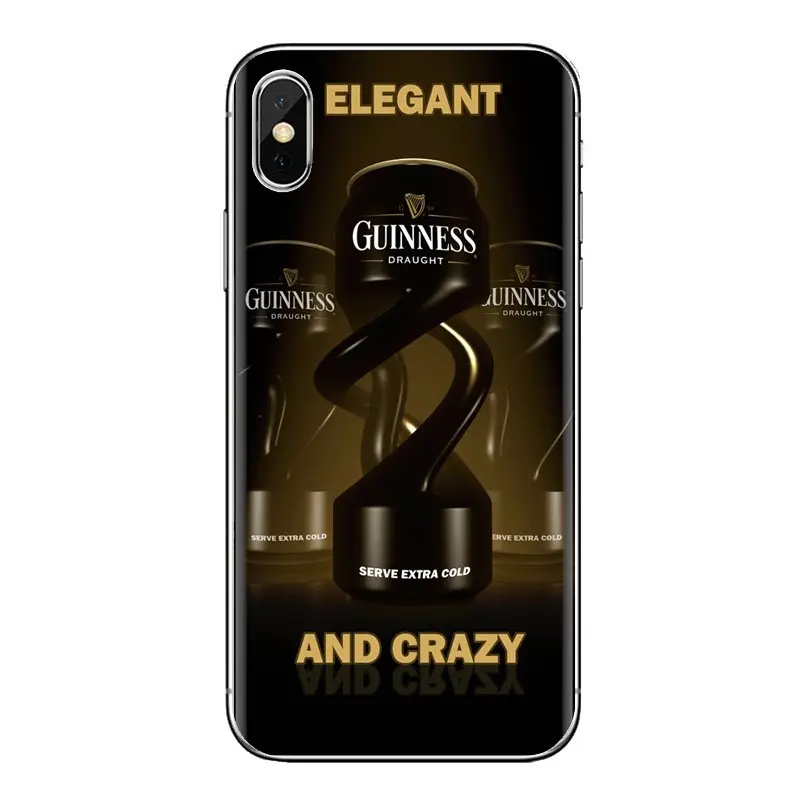 Пиво Guinness печать логотип прозрачный мягкий ТПУ чехол для LG Spirit Motorola Moto X4 E4 E5 G5 G5S G6 Z