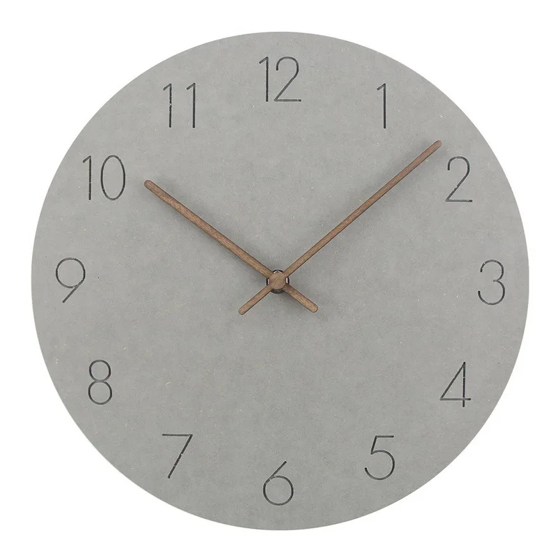 

Nordic Style Wooden Clock Roman Numerals Wood Watch For Wall In House Modern Design Silent Duvar Saati Home Decor