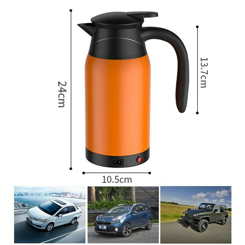 

1000Ml 12V Travel Car Kettle, Heater Bottle Pot for Camping Boat Lorry Truck Heating Kettle Electric Mug Thermos