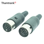 10 шт.лот 13 контактов DIN гнездовой вставной штекер пайки аудио AV разъем DIN штекер разъем с пружинной ручкой разъем провода