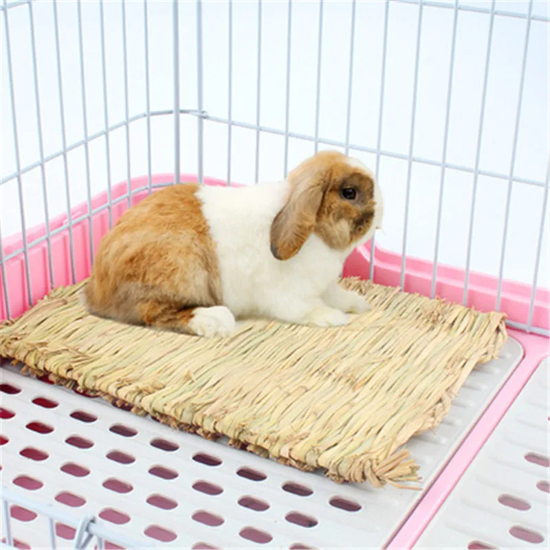 

Rabbit Grass Chew Mat Small Animal Hamster Guinea Pig Cage Bed House Pad