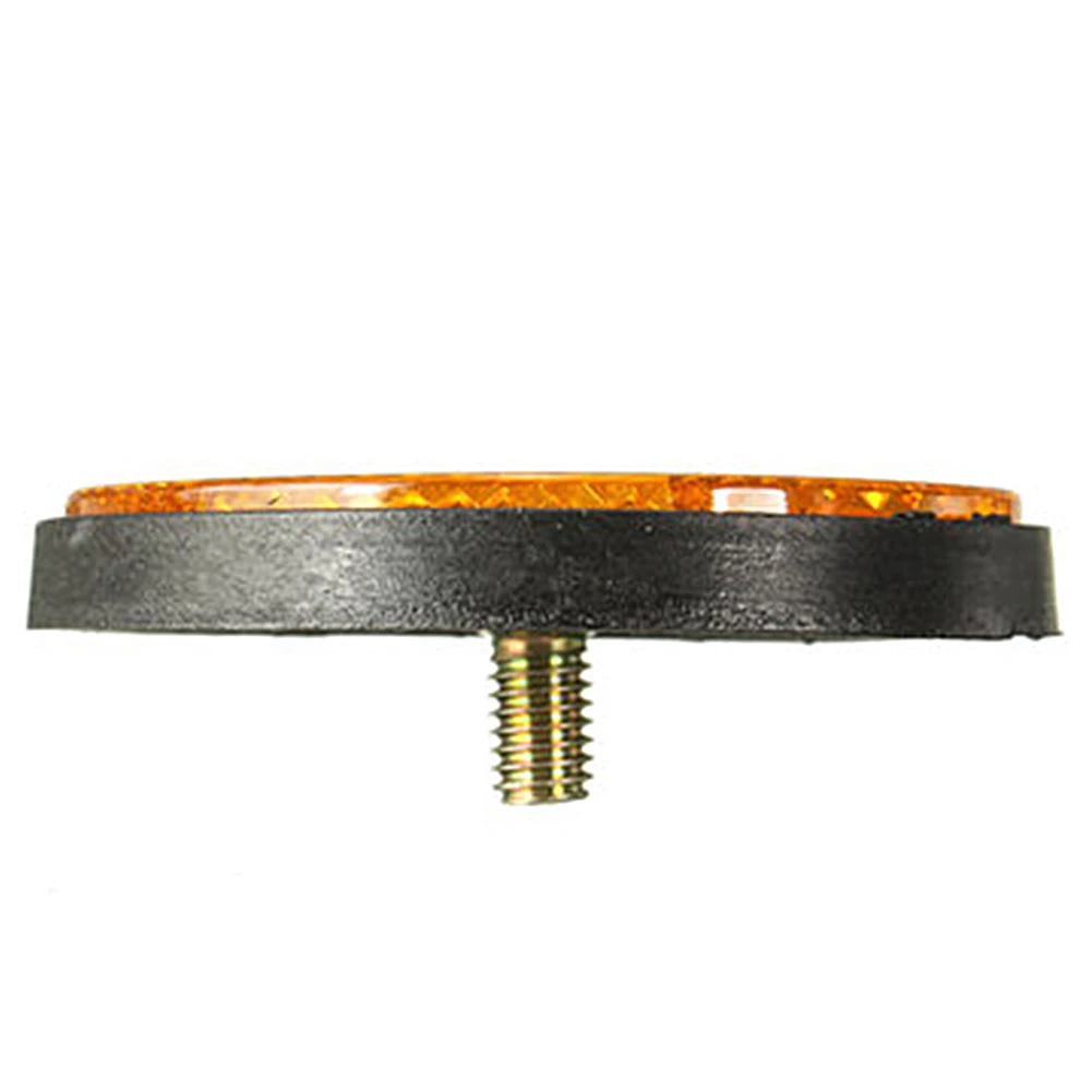 

2pcs Safety Exterior Accessories ATV Car Plastic Motorcycles Universal Dirt Bikes Orange Scooter Round Reflectors