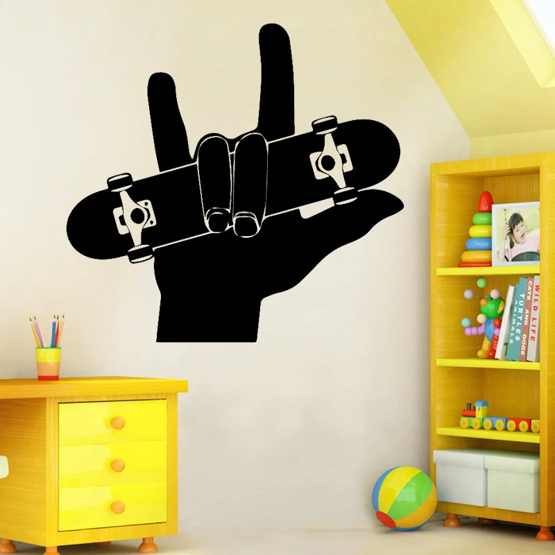 Наклейка на стену для скейтбординга наклейка из ПВХ DIY материал роспись гостиной
