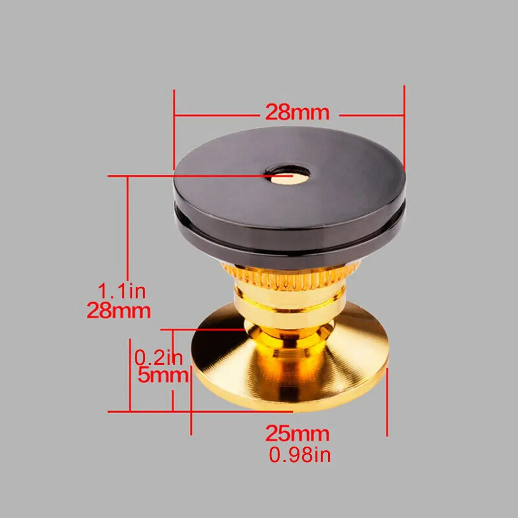 

4pcs Set Golden Speaker Spikes Speaker Stands Subwoofer CD Amplifier Turntable Isolation Stand Feet Cone Base Pads