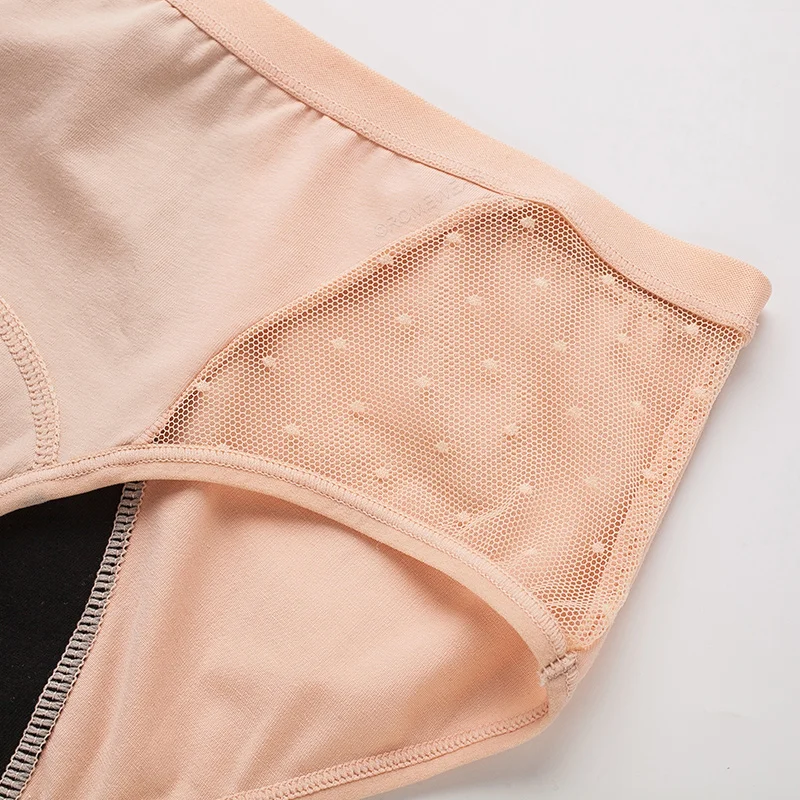 Новое поступление 4 слоя хлопок менструальные трусики для женщин большая