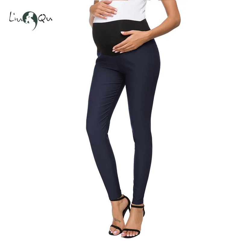 Женские удобные хлопковые леггинсы до щиколотки для беременных современные