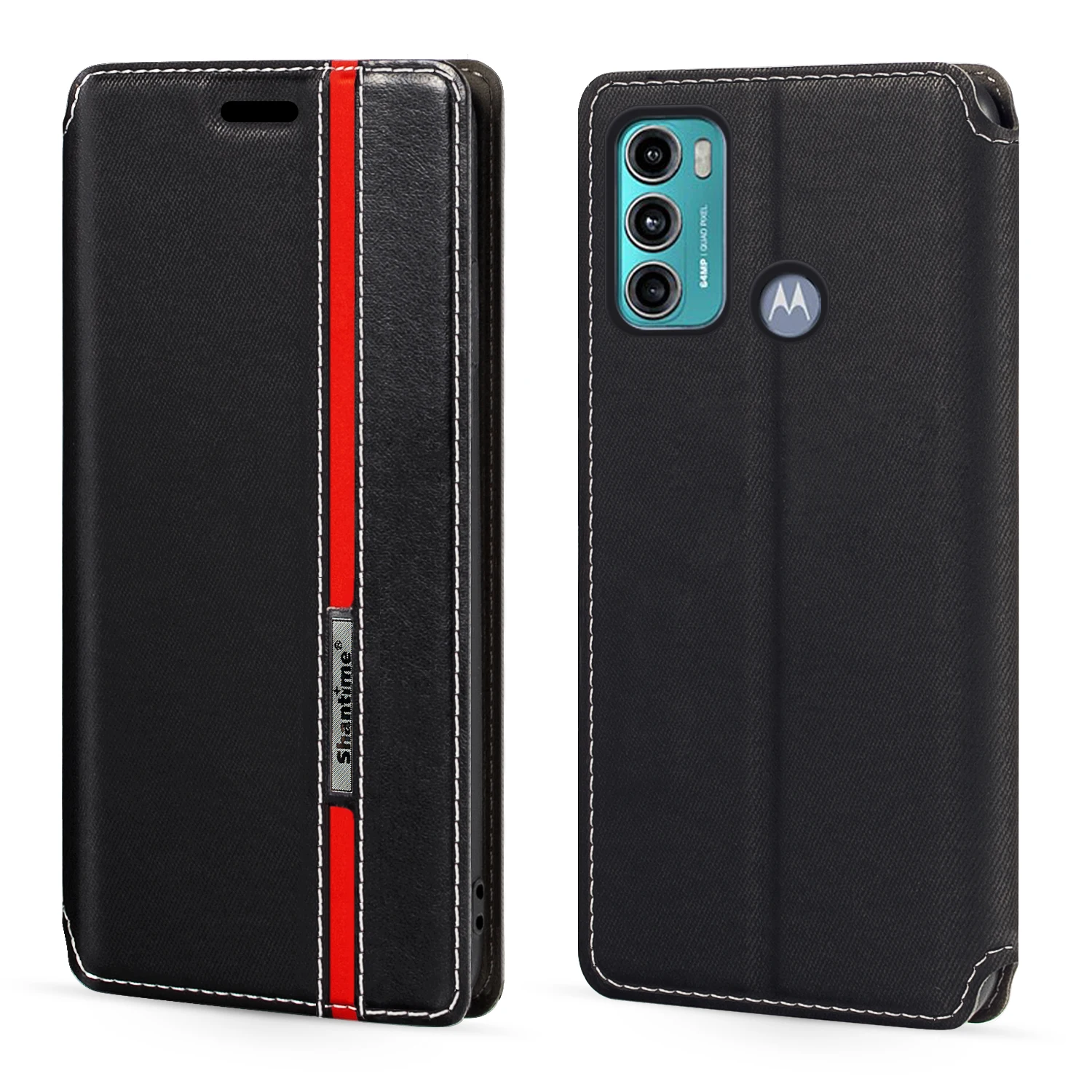 

For Motorola Moto G40 Fusion Case Fashion Multicolor Magnetic Closure Leather Flip Case Cover with Card Holder For Moto G60