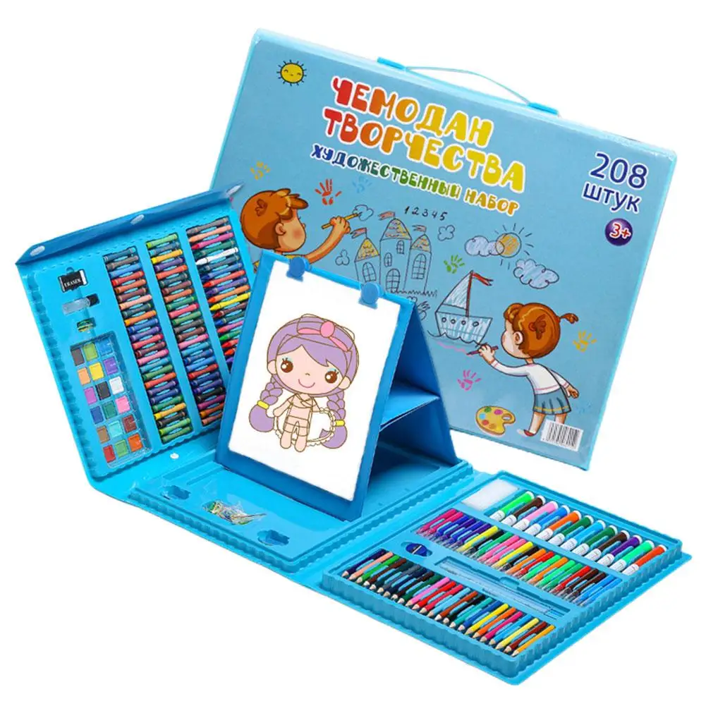 

Kids Colored Pencil Kit Painting Marker Pen Multicolour Wax Sticks Watercolor Pens Pencils Refill Set For School Art Supplies