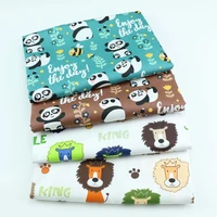 160cm50cm panda bee jungle lion cotton fabric cloth sewing quilting bedding apparel dress diy patchwork fabric infant cloth