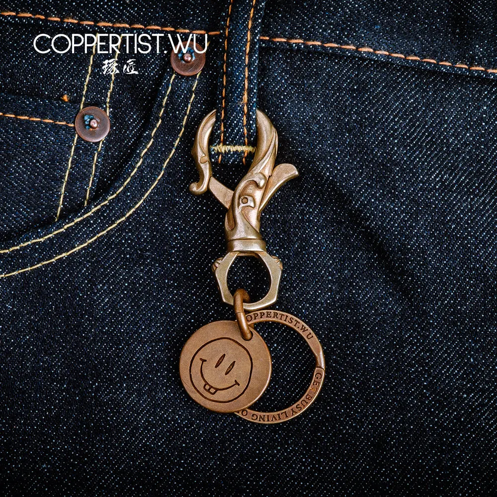 COPPERTIST.WU брелок &quotЦветок&quot Коллекция дизайнерский автомобильный винтажный для