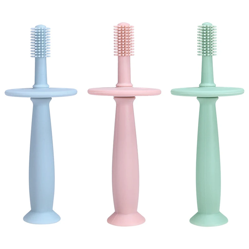 

1 шт., детская мягкая силиконовая зубная щётка