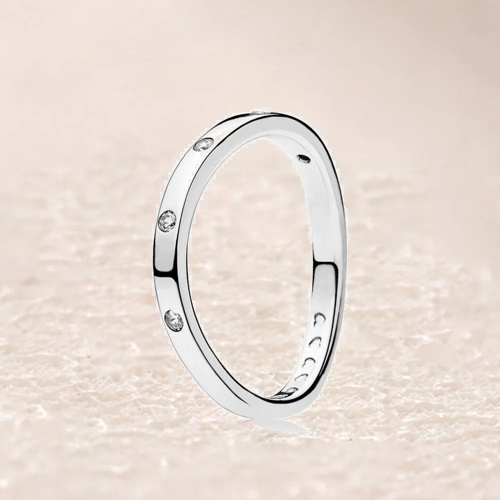 

197113CZ SWIRLING DROPLETS RING